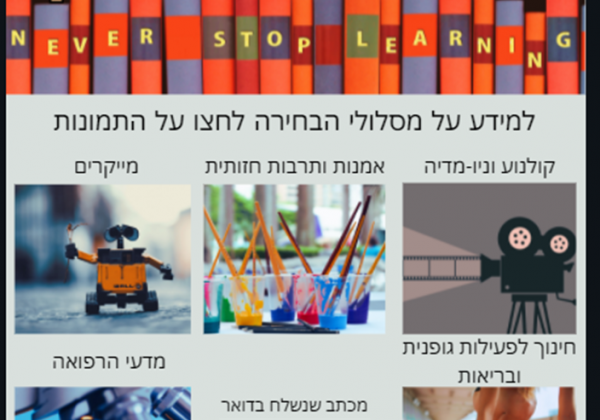 מסלולי לימוד בחט”ב
